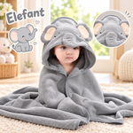 Baby Kapuzenhandtuch mit Tiermotiv – 80 × 80 cm